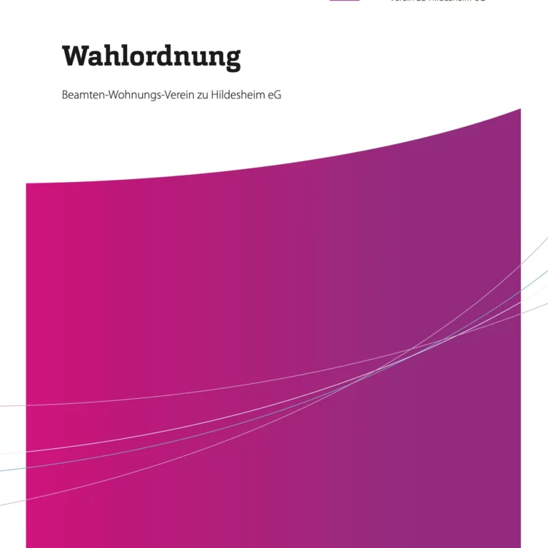 Wahlordnung 2023 Wahlordnung 2023