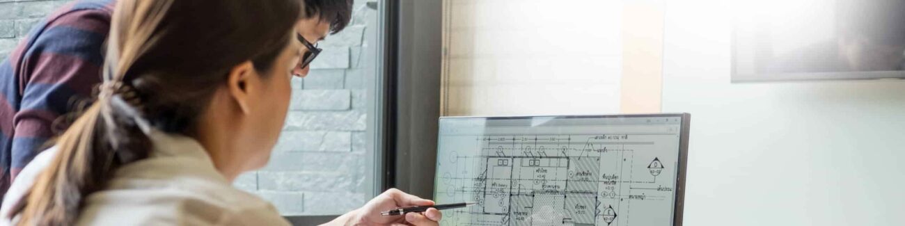 professional architect designer structural engineer team colleag